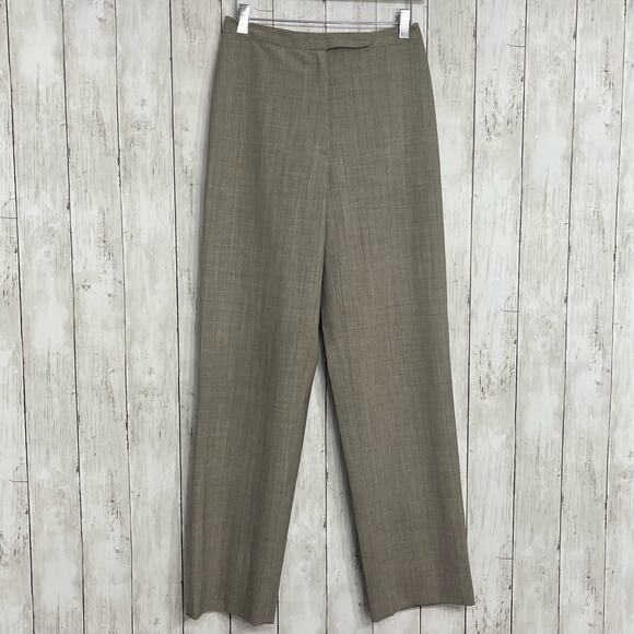 Tahari Wool Blend Wide Leg Lined Flowy Business Work Dress Pants 4 - Picture 1 of 12
